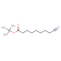 Chemical structure of tert-butyl 8-cyanooctanoate - CSSB14945309489