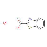 Chemical structure of 1,3-benzothiazole-2-carboxylic acid hydrate - CSSB00015186456