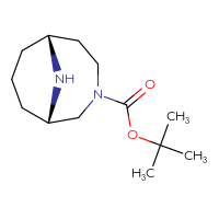 Chemical structure of tert-butyl (1S,6R)-3,10-diazabicyclo[4.3.1]decane-3-carboxylate - CSSB00016232721