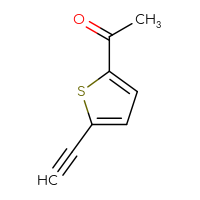 Chemical structure of 1-(5-ethynylthiophen-2-yl)ethan-1-one - CSSB00000054775