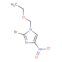 Chemical structure of 2-bromo-1-(ethoxymethyl)-4-nitro-1H-imidazole - CSSB00107971587