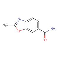 Chemical structure of 2-methyl-1,3-benzoxazole-6-carboxamide - CSSB00010316502