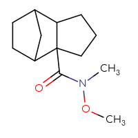 Chemical structure of N-methoxy-N-methyltricyclo[5.2.1.0²,⁶]decane-2-carboxamide - CSSB21151593272