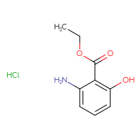 Chemical structure of ethyl 2-amino-6-hydroxybenzoate hydrochloride - CSSB20963523758