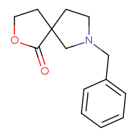 Chemical structure of 7-benzyl-2-oxa-7-azaspiro[4.4]nonan-1-one - CSSB00010160818