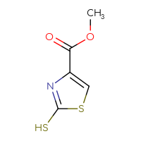 Chemical structure of methyl 2-sulfanyl-1,3-thiazole-4-carboxylate - CSSB00010289213