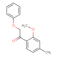Chemical structure of 1-(2-methoxy-4-methylphenyl)-2-phenoxyethan-1-one - CSSB00000564455