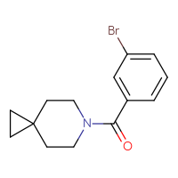 Chemical structure of 6-(3-bromobenzoyl)-6-azaspiro[2.5]octane - CSSB00023196070
