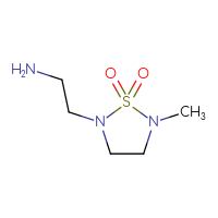 Chemical structure of 2-(2-aminoethyl)-5-methyl-1λ⁶,2,5-thiadiazolidine-1,1-dione - CSSB00012771257