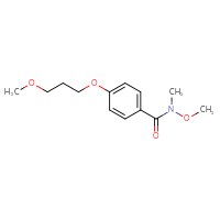 Chemical structure of N-methoxy-4-(3-methoxypropoxy)-N-methylbenzamide - CSSB02002698203