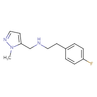 Chemical structure of [2-(4-fluorophenyl)ethyl][(1-methyl-1H-pyrazol-5-yl)methyl]amine - CSSB00007784090