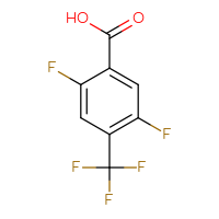 Chemical structure of 2,5-difluoro-4-(trifluoromethyl)benzoic acid - CSSB00000043468