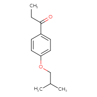Chemical structure of 1-[4-(2-methylpropoxy)phenyl]propan-1-one - CSSB00000170459