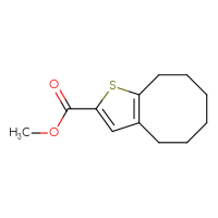 Chemical structure of methyl 4H,5H,6H,7H,8H,9H-cycloocta[b]thiophene-2-carboxylate - CSSB00000148323