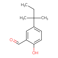 Chemical structure of 2-hydroxy-5-(2-methylbutan-2-yl)benzaldehyde - CSSB00011361691