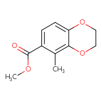Chemical structure of methyl 5-methyl-2,3-dihydro-1,4-benzodioxine-6-carboxylate - CSSB00044416236