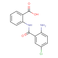 Chemical structure of 2-(2-amino-5-chlorobenzamido)benzoic acid - CSSB00000730919