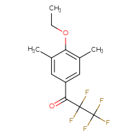 Chemical structure of 1-(4-ethoxy-3,5-dimethylphenyl)-2,2,3,3,3-pentafluoropropan-1-one - CSSB21103684551