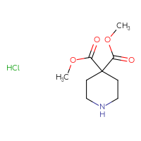 Chemical structure of 4,4-dimethyl piperidine-4,4-dicarboxylate hydrochloride - CSSB00153394407