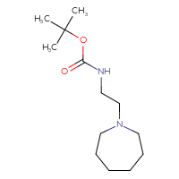 Chemical structure of tert-butyl N-[2-(azepan-1-yl)ethyl]carbamate - CSSB00011924222