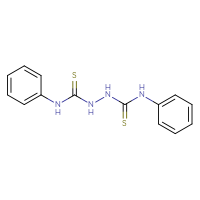 Chemical structure of 1-phenyl-3-[(phenylcarbamothioyl)amino]thiourea - CSSB00025728553