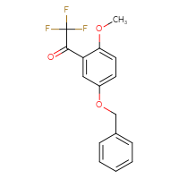 Chemical structure of 1-[5-(benzyloxy)-2-methoxyphenyl]-2,2,2-trifluoroethan-1-one - CSSB21103687028
