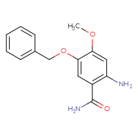 Chemical structure of 2-amino-5-(benzyloxy)-4-methoxybenzamide - CSSB00011177890