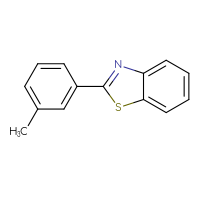 Chemical structure of 2-(3-methylphenyl)-1,3-benzothiazole - CSSB00000007041