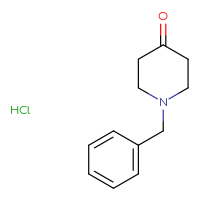 Chemical structure of 1-benzylpiperidin-4-one hydrochloride - CSSB00016988788