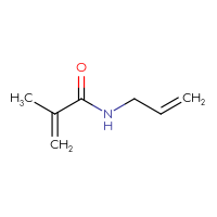 Chemical structure of 2-methyl-N-(prop-2-en-1-yl)prop-2-enamide - CSSB00000065473