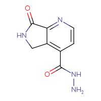 Chemical structure of 7-oxo-5H,6H,7H-pyrrolo[3,4-b]pyridine-4-carbohydrazide - CSSB21151595828