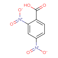 Chemical structure of 2,4-dinitrobenzoic acid - CSSB00000182979