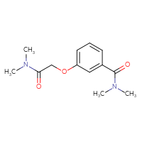 Chemical structure of 3-[(dimethylcarbamoyl)methoxy]-N,N-dimethylbenzamide - CSSB00027737733