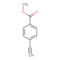 Chemical structure of methyl 4-ethynylbenzoate - CSSB00011934005
