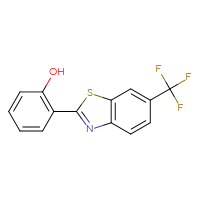Chemical structure of 2-[6-(trifluoromethyl)-1,3-benzothiazol-2-yl]phenol - CSSB06581448827