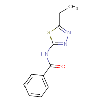 Chemical structure of N-(5-ethyl-1,3,4-thiadiazol-2-yl)benzamide - CSSB00000249190