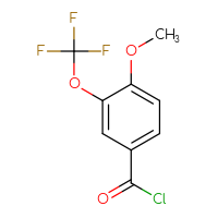 Chemical structure of 4-methoxy-3-(trifluoromethoxy)benzoyl chloride - CSSB00010150628