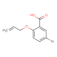 Chemical structure of 5-bromo-2-(prop-2-en-1-yloxy)benzoic acid - CSSB00000217305