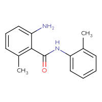 Chemical structure of 2-amino-6-methyl-N-(2-methylphenyl)benzamide - CSSB00020632700