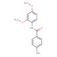 Chemical structure of N-(2,4-dimethoxyphenyl)-4-methylbenzamide - CSSB00026262345