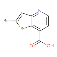 Chemical structure of 2-bromothieno[3,2-b]pyridine-7-carboxylic acid - CSSB00010769406