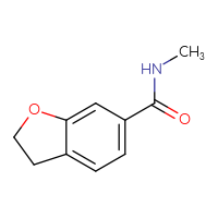 Chemical structure of N-methyl-2,3-dihydro-1-benzofuran-6-carboxamide - CSSB01150688260