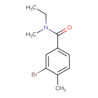 Chemical structure of 3-bromo-N-ethyl-N,4-dimethylbenzamide - CSSB00012577522