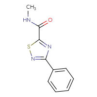 Chemical structure of N-methyl-3-phenyl-1,2,4-thiadiazole-5-carboxamide - CSSB03282210812