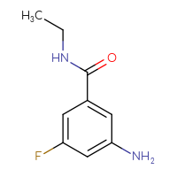 Chemical structure of 3-amino-N-ethyl-5-fluorobenzamide - CSSB00012941412