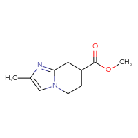 Chemical structure of methyl 2-methyl-5H,6H,7H,8H-imidazo[1,2-a]pyridine-7-carboxylate - CSSB00041572079