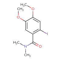 Chemical structure of 2-iodo-4,5-dimethoxy-N,N-dimethylbenzamide - CSSB00020847562