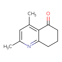 Chemical structure of 2,4-dimethyl-5,6,7,8-tetrahydroquinolin-5-one - CSSB00009884249
