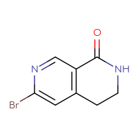 Chemical structure of 6-bromo-1,2,3,4-tetrahydro-2,7-naphthyridin-1-one - CSSB00010134372