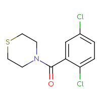 Chemical structure of 4-(2,5-dichlorobenzoyl)thiomorpholine - CSSB00044764765